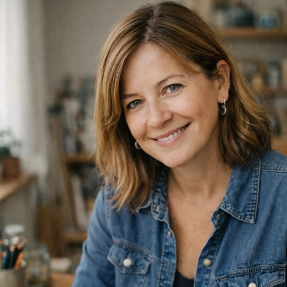 Katie, instructor and creator of The Golden Birds Watercolor Workshop